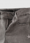 náhled Dívčí šedé úzké džíny s grafickým šátkem IKKS