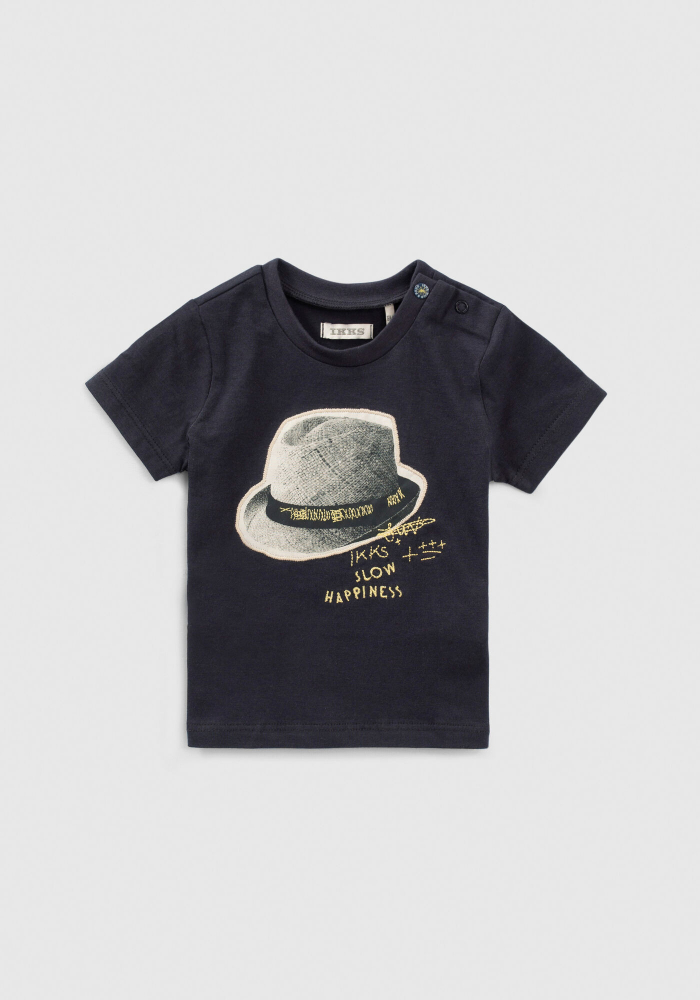 detail Dětské chlapecké tričko s poiskem klobouku IKKS