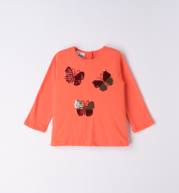 Dívčí tričko s flitrovými motýlky IDO