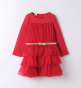 náhled Dívčí červené tylové slavnostní šaty IDO