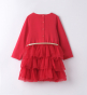 náhled Dívčí červené tylové slavnostní šaty IDO