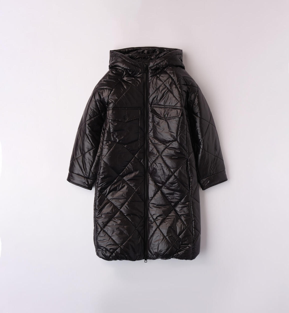 Girls' long padded jacket