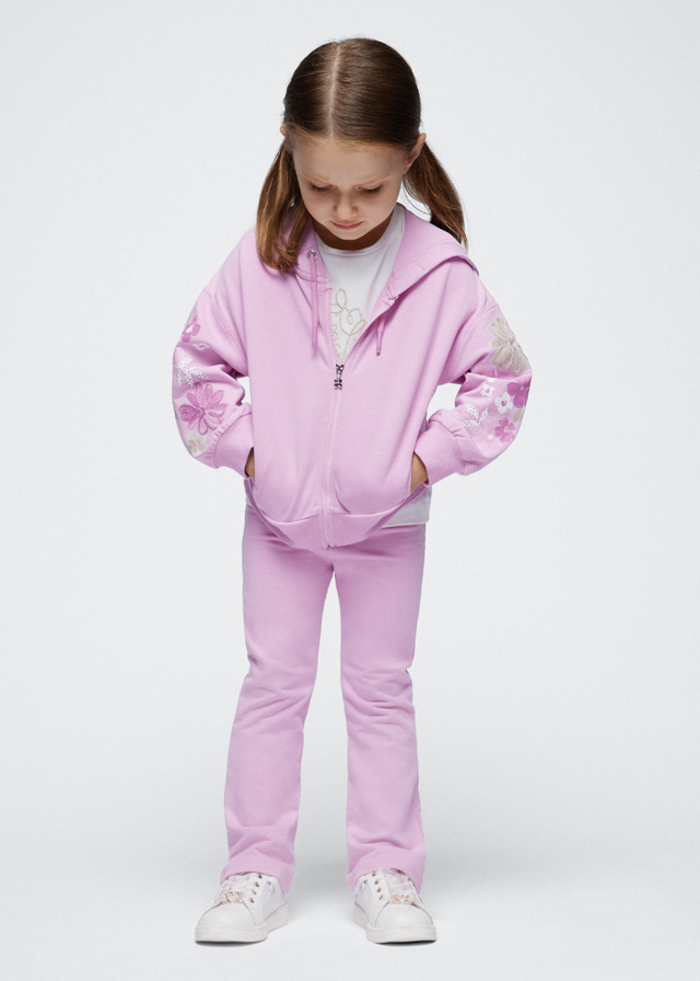 Girls' 2 piece tracksuit flare fit