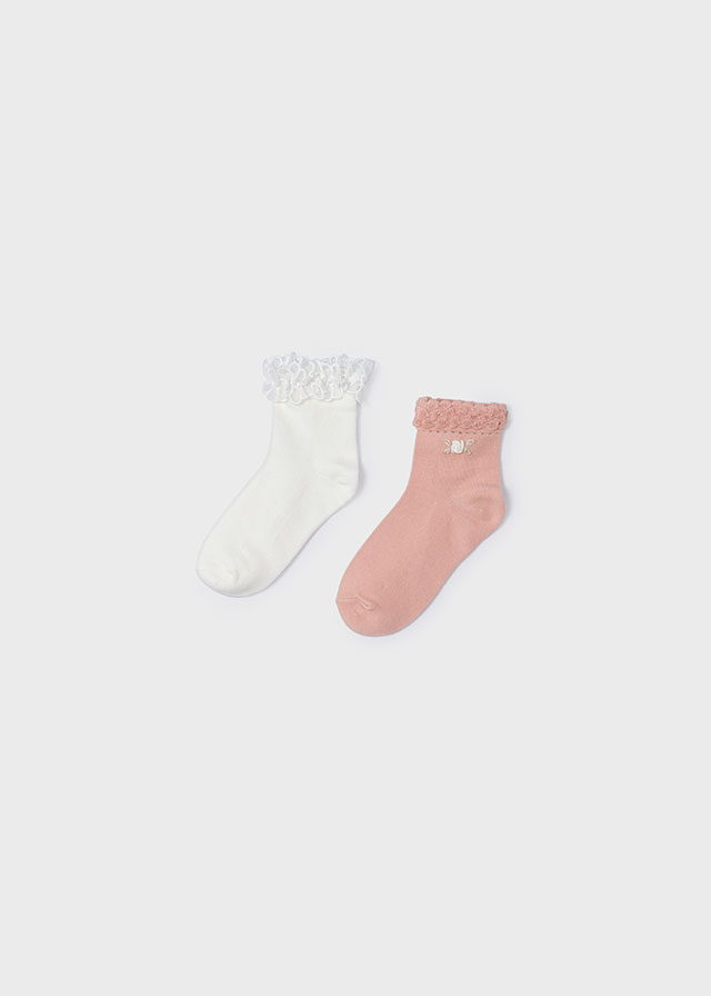 Girls' set of 2 socks