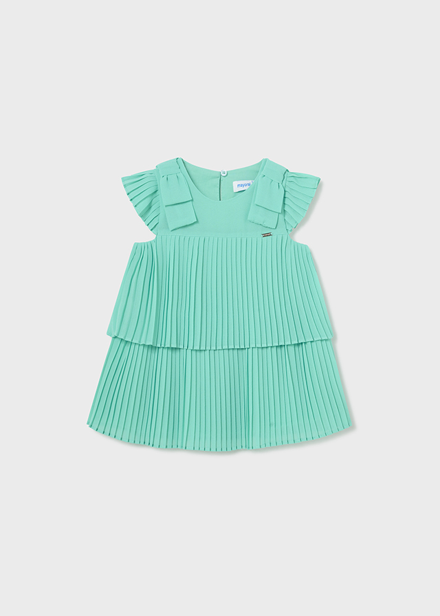 Baby bow pleated dress