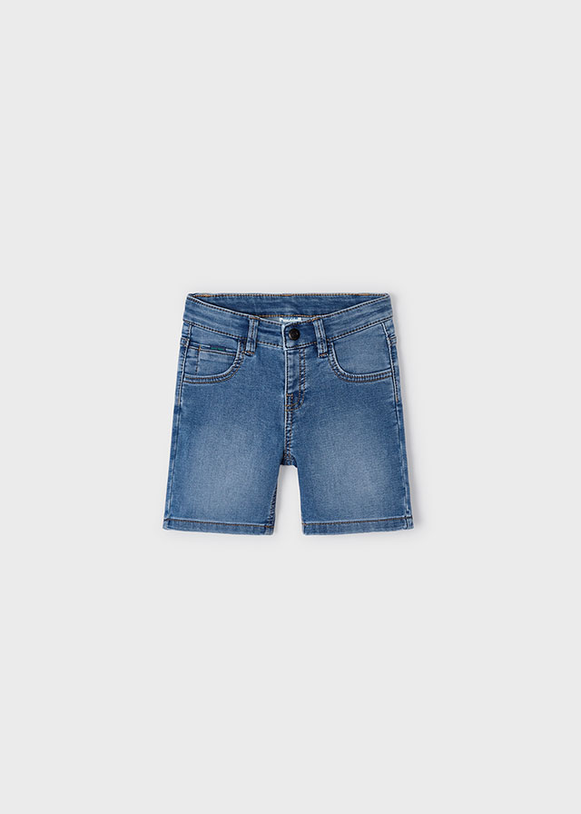 Boys' denim bermuda shorts