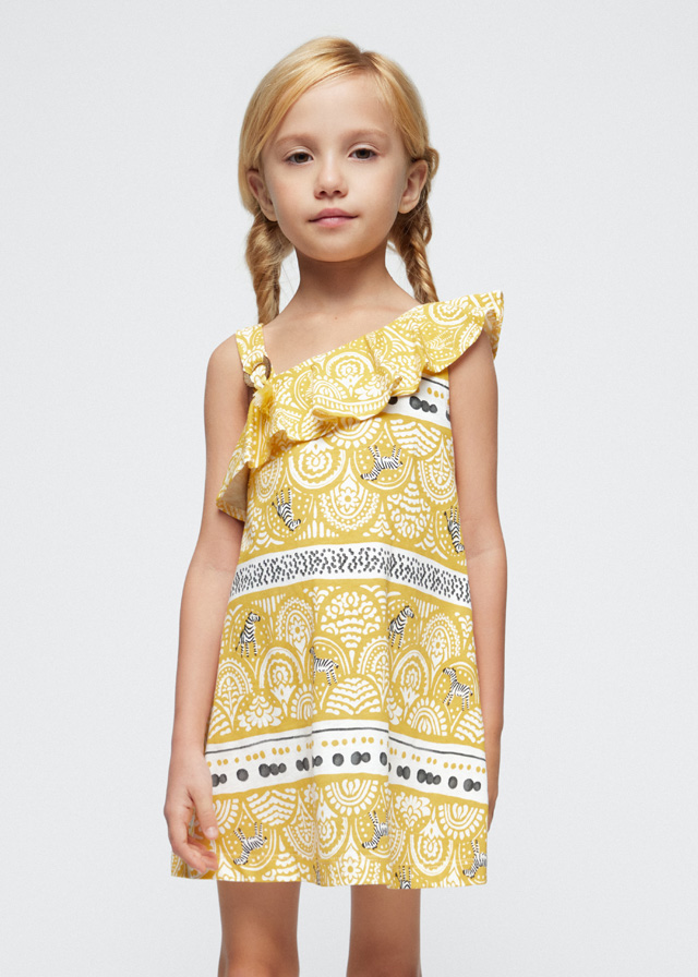 Girls' assymetric dress