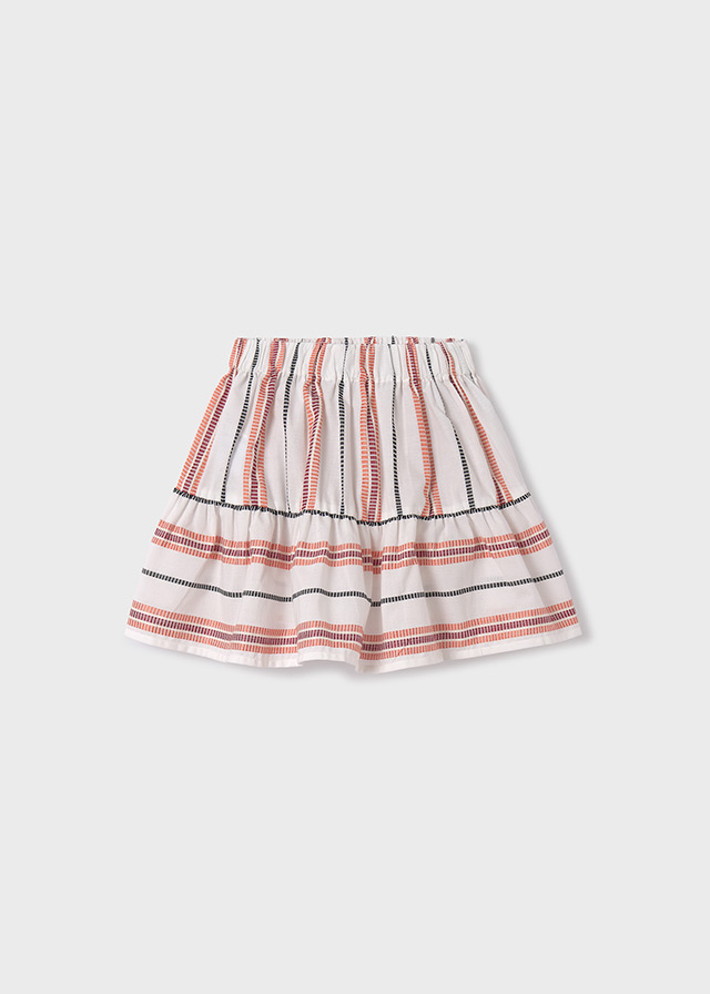 Girls' striped skirt