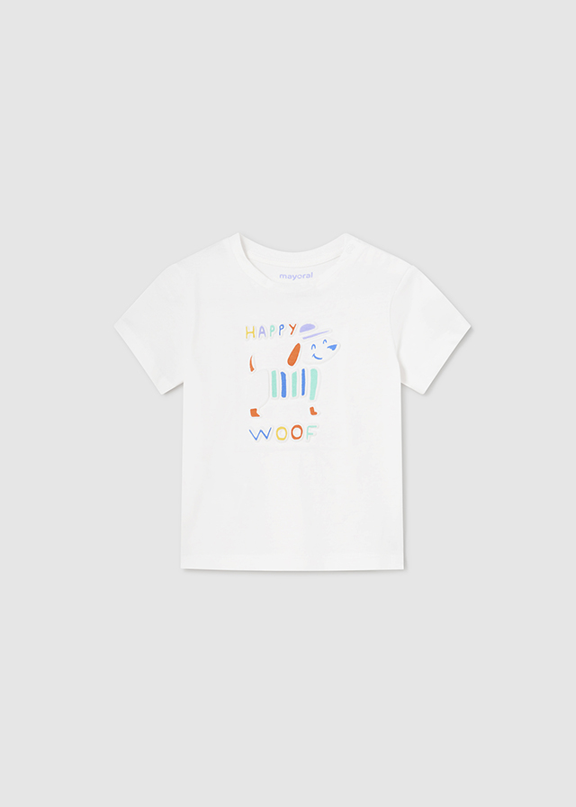Baby embossed print T-shirt