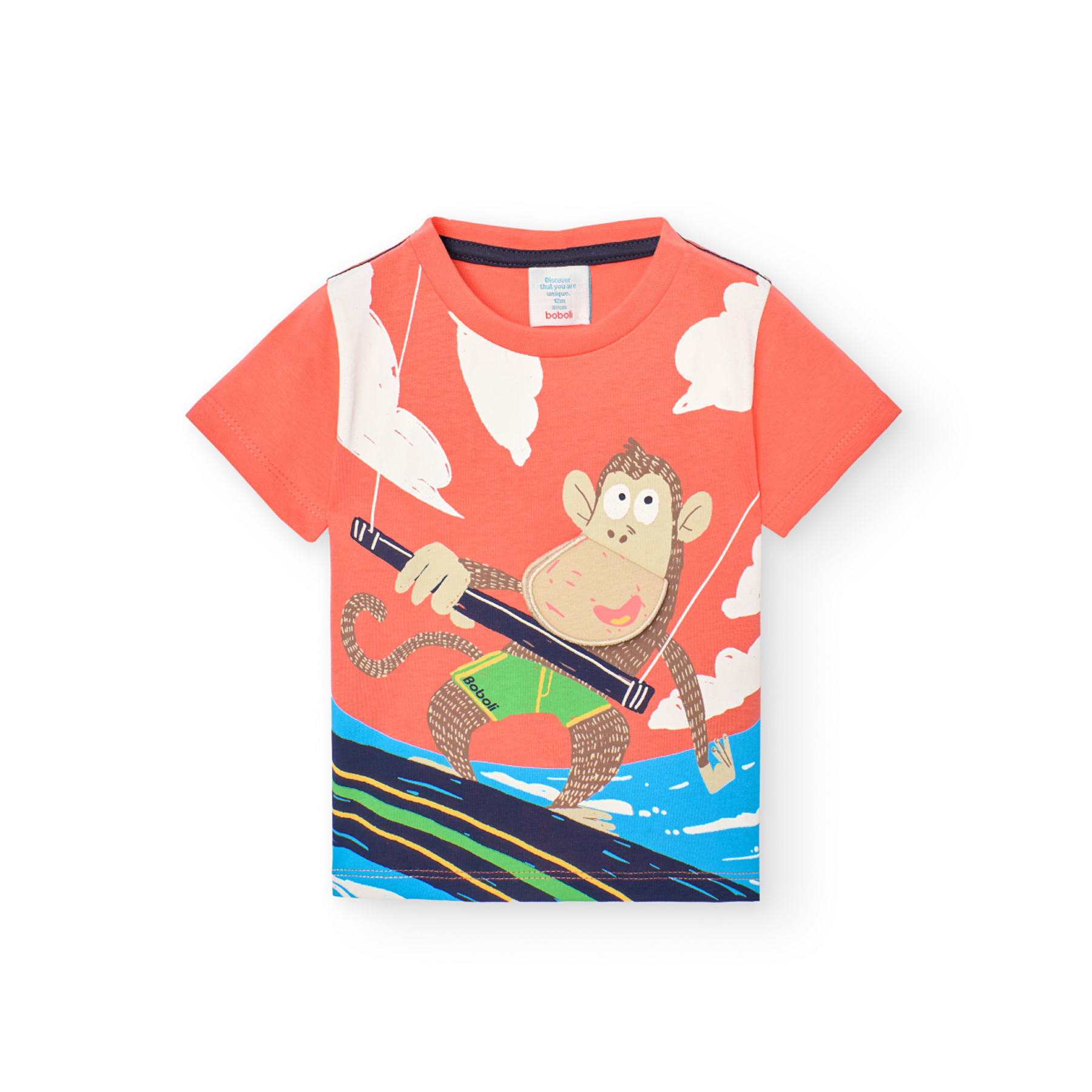 Chlapecké tričko se surfujícím šimpanzem BOBOLI