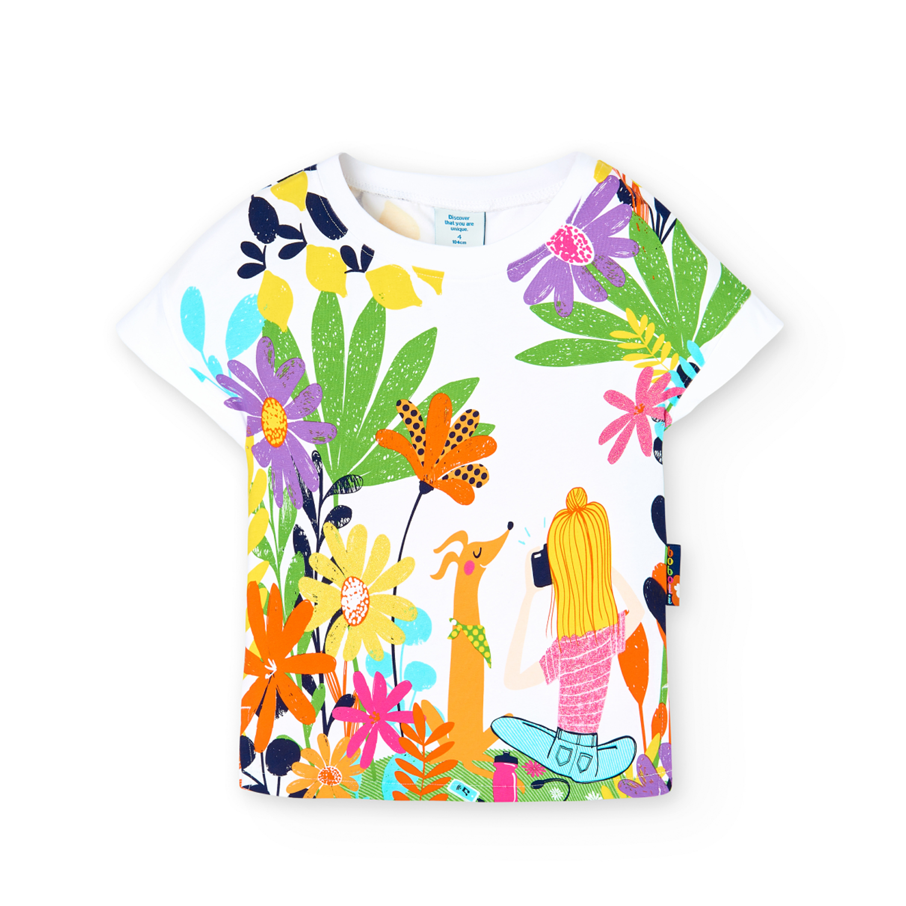 Dívčí tričko s potiskem přírody BOBOLI