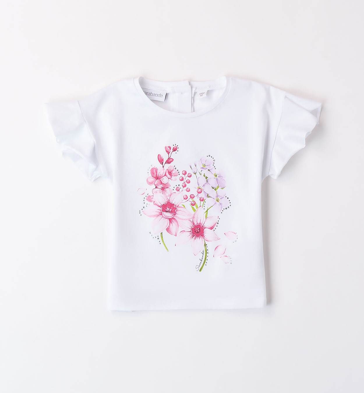 Dívčí tričko s květinovým vzorem SARABANDA