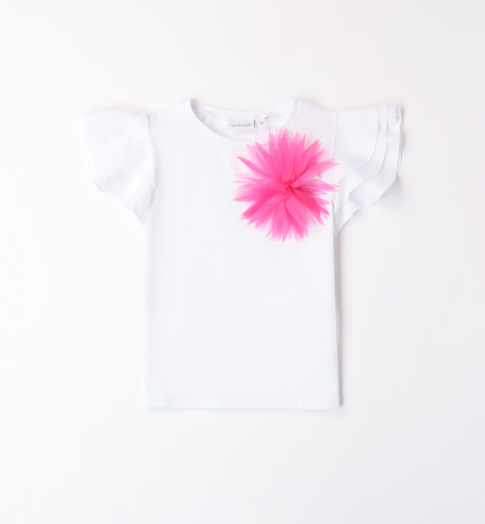 detail Girls' flower T-shirt