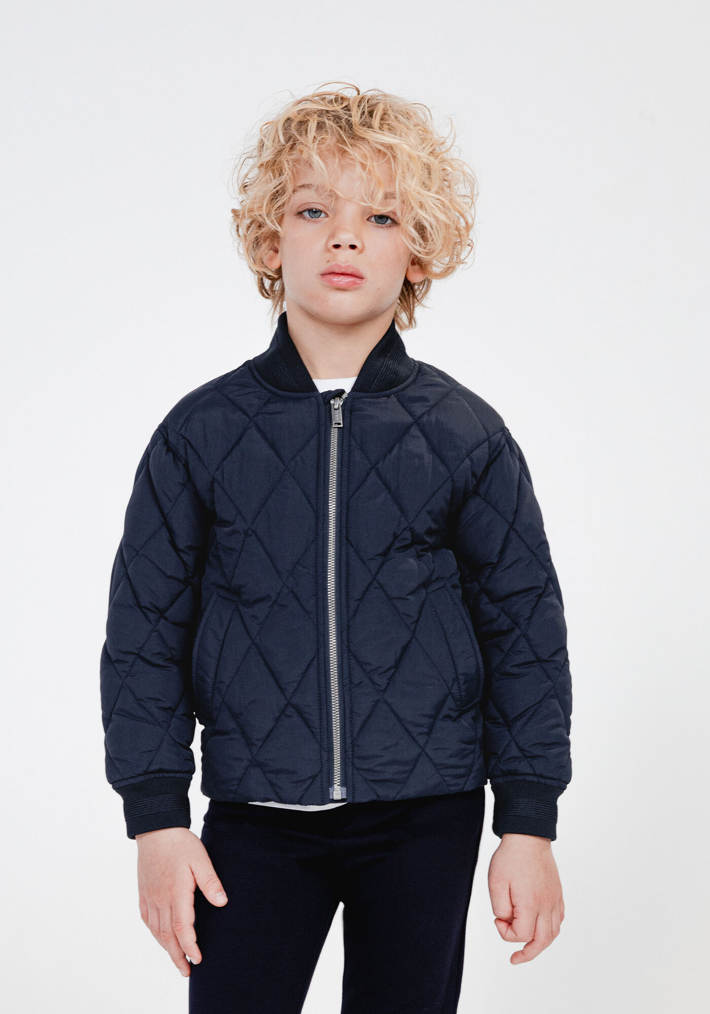 Boys' varsity-style padded jacket