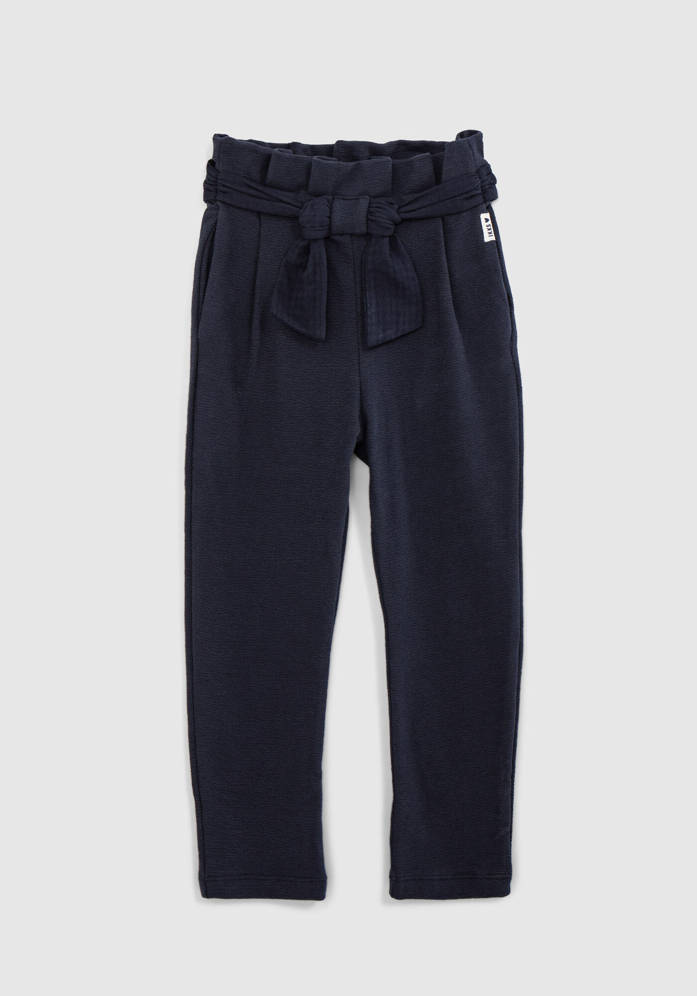 Girls' trousers with belt